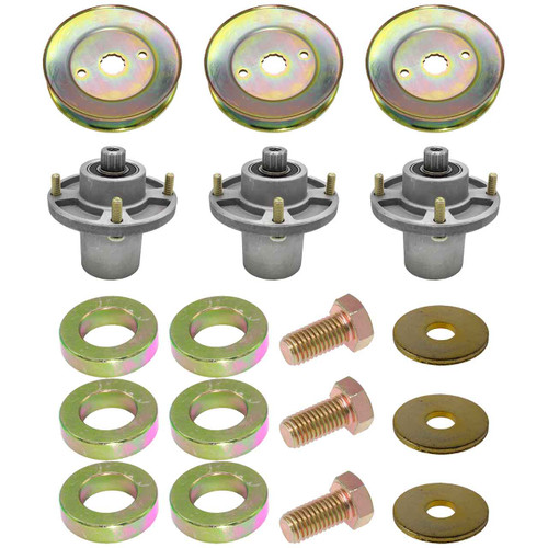 Complete Spindle Kit With Pulleys For Hustler Raptor XD 48" Model 939744