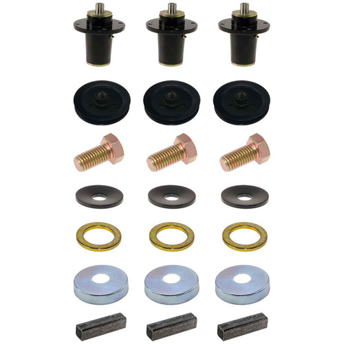 Complete Spindle Kit With Pulleys For Hustler Super Z 54" Model 942805