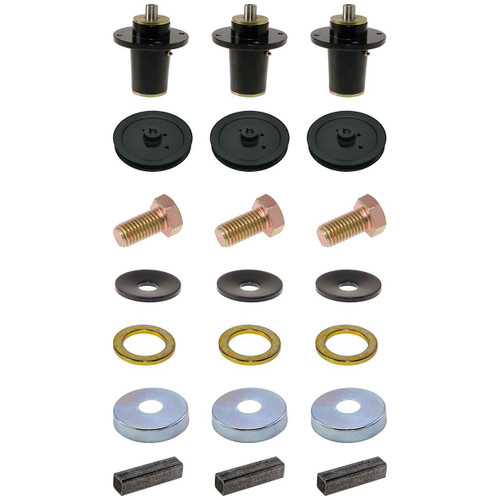 Complete Spindle Kit With Pulleys For Hustler HyperDrive 72" Model 943068
