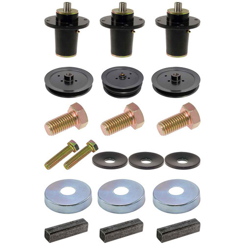 Complete Spindle Kit With Pulleys For Hustler Super SF 72" Model 943514