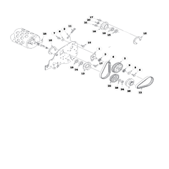 Parts lookup for HUSTLER WALK BEHIND 928788 - Rear Roller Drive System