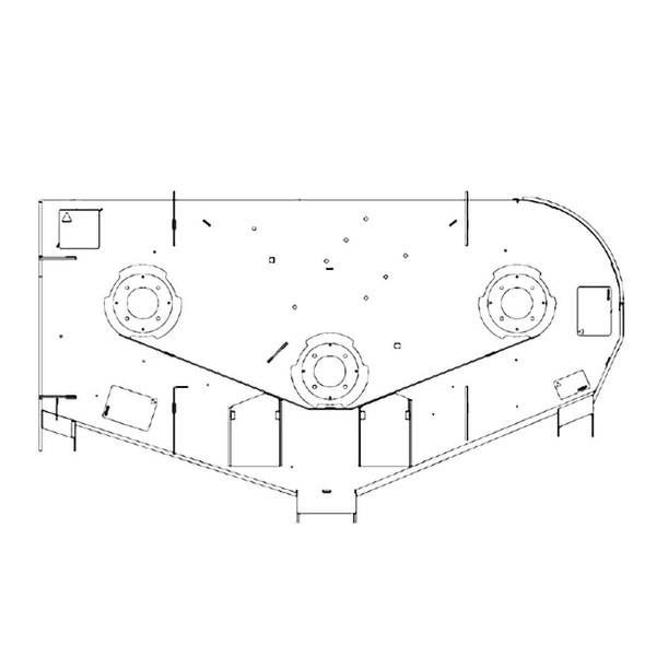 HUSTLER 552874 - SVC DECK DECAL 60" FST - HUSTLER genuine Part Number 552874