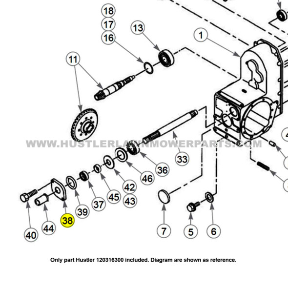 Parts lookup  Hustler 322141991 PTO Shaft Cover 3700 OEM diagram