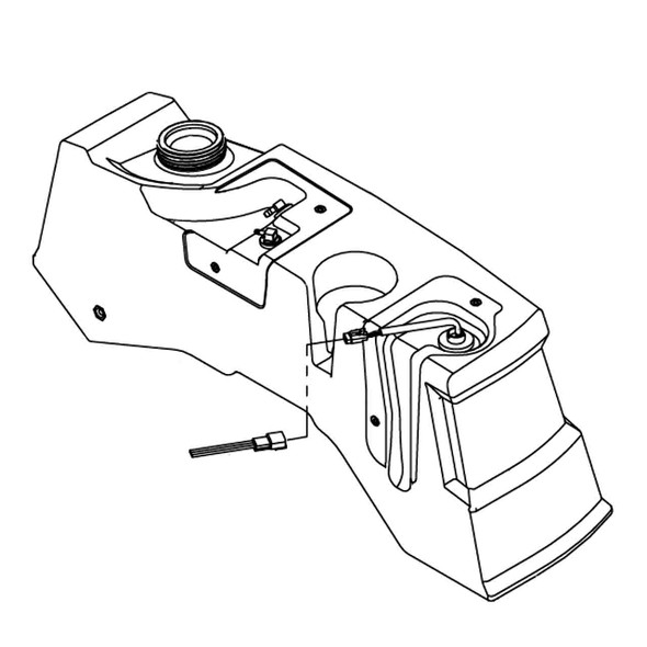 HUSTLER 607876 - FUEL TANK ASM LH FENDER - HUSTLER genuine Part Number 607876