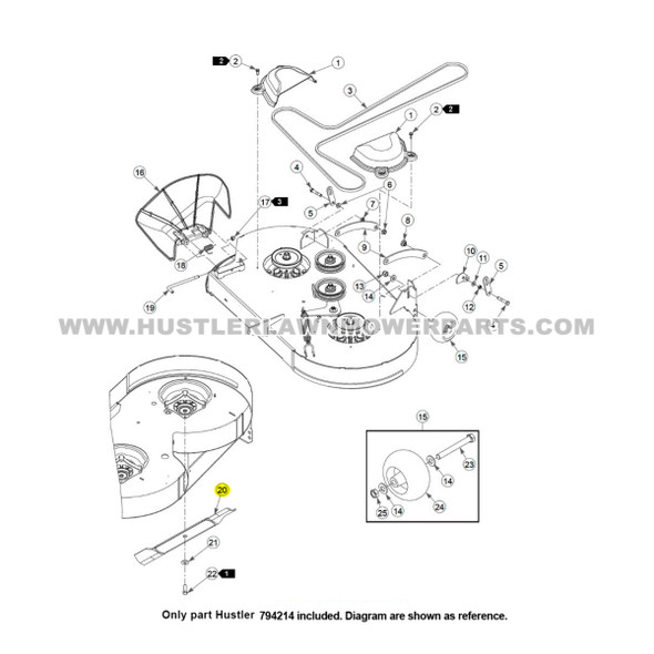 Hustler Raptor SD Drive Belt 607400 OEM | HUSTLER LAWN MOWER ...