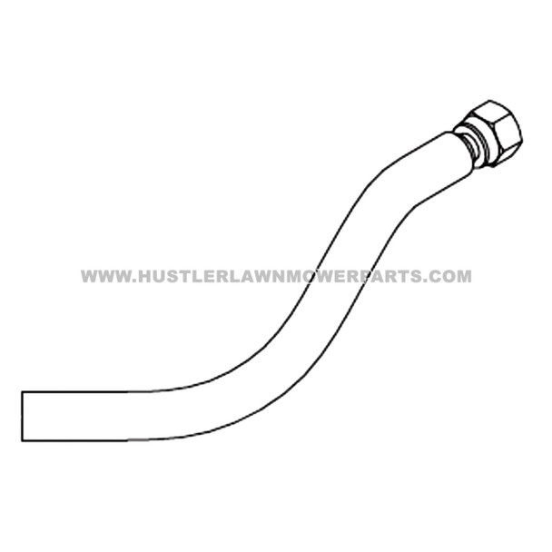 HUSTLER 606112 - RH PUMP SUCTION HOSE - Image 2 HUSTLER 606112 - RH PUMP SUCTION HOSE - Image 2