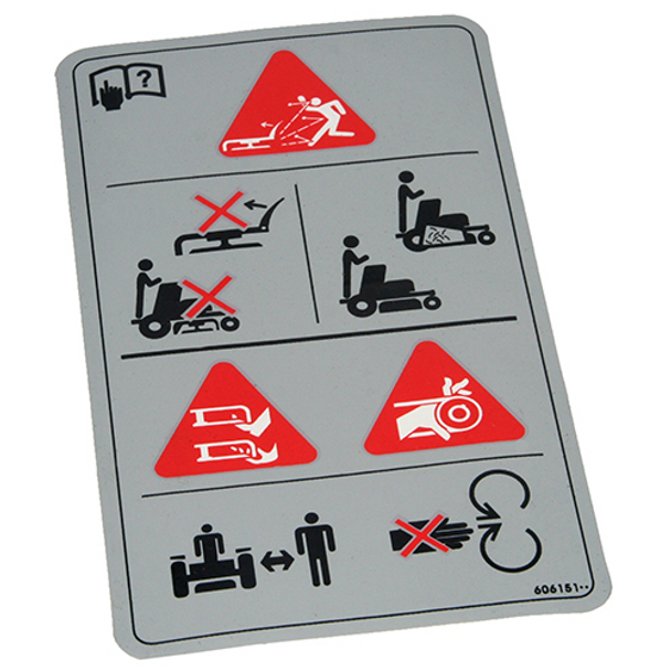 HUSTLER 606151 - DECAL DANGER / CHUTE - Image 1 HUSTLER 606151 - DECAL DANGER / CHUTE - Image 1