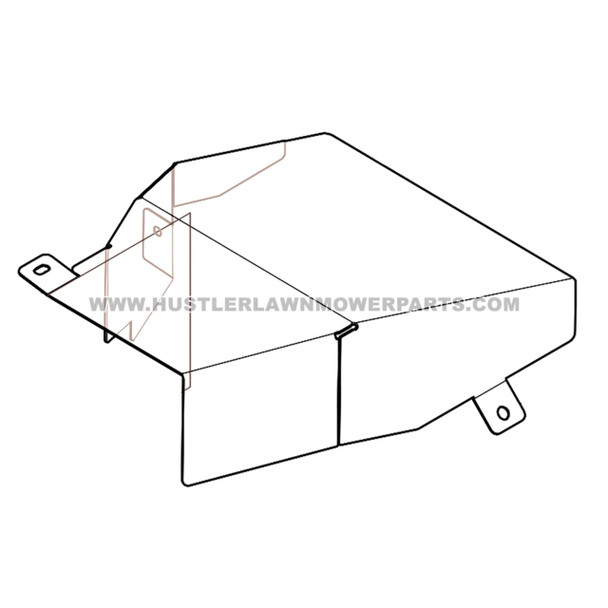 HUSTLER 124342-3 - 60 BELT COVER - Image 2