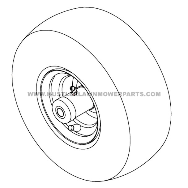 HUSTLER 606746 - TIR/WHL 15X6.00-6 SLV - Image 2
