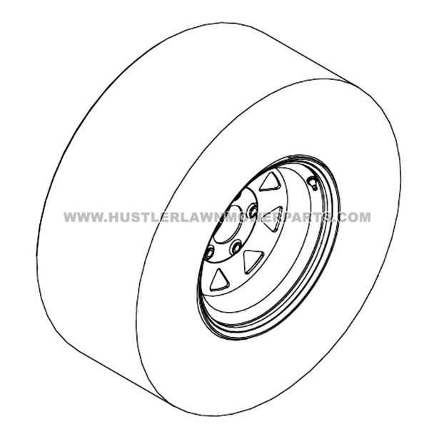 HUSTLER 606968 - TIR/WHL 24X12.00-12 SLV - Image 2