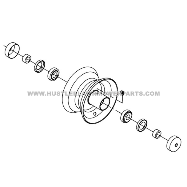 HUSTLER 606749 - WHL 6X3.25 SLV - Image 2