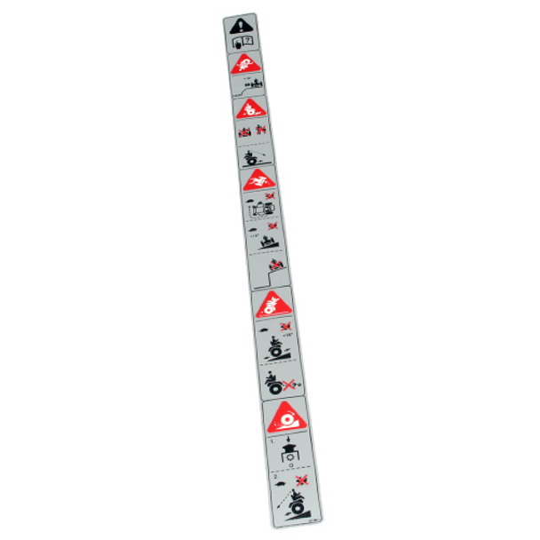 HUSTLER 601981 - DECAL SAFE OPERATE-GRAY - Image 1