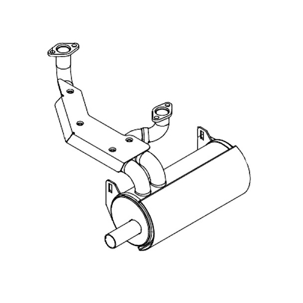 HUSTLER MUFFLER HONDA GXV 602699 - Image 1 HUSTLER MUFFLER HONDA GXV 602699 - Image 1
