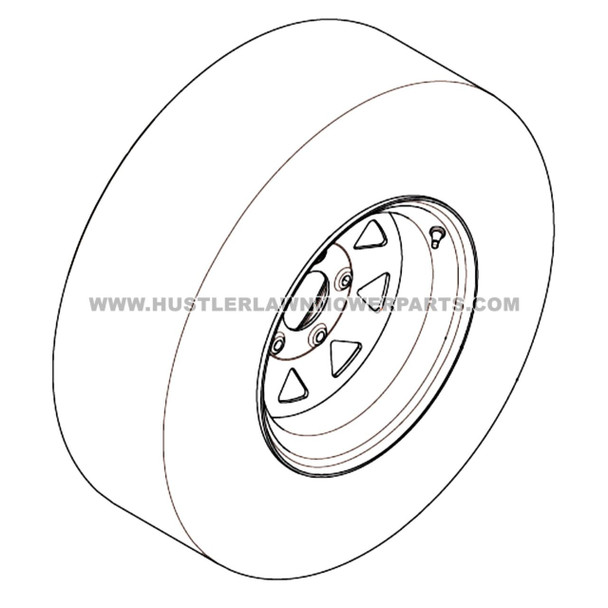 HUSTLER 604106 - TIR/WHL 24X9.50-12 SLV - Image 2