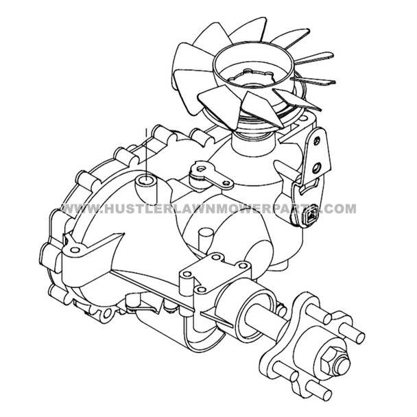 HUSTLER 604431 - ZT3100 24.74:1 RH TRANS - Image 2