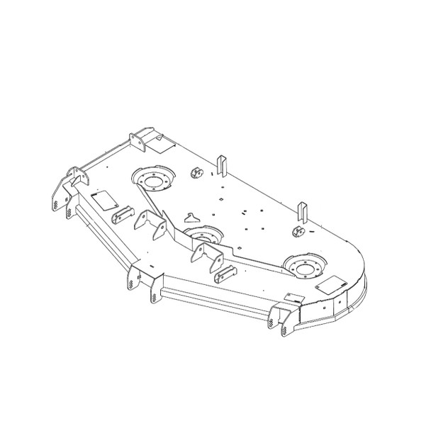 HUSTLER 554810 - SVC DECK DECAL 60" - HUSTLER genuine Part Number 554810