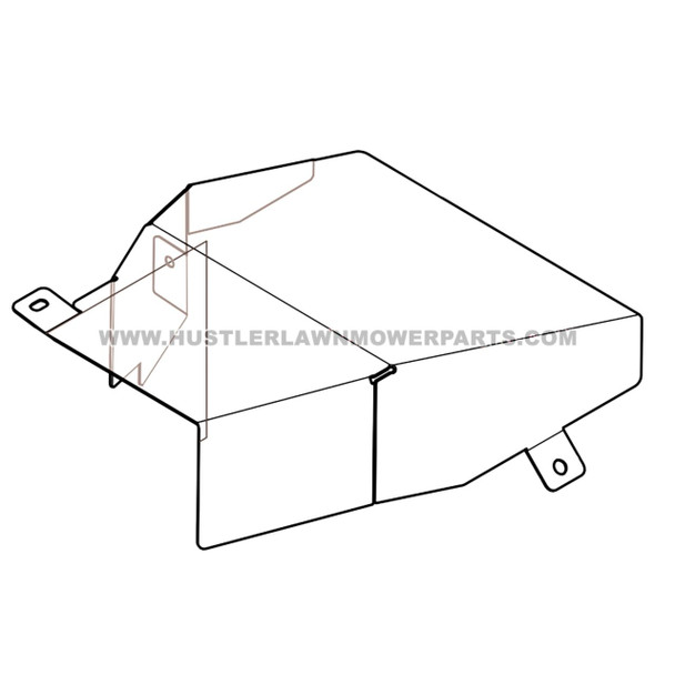 HUSTLER 124340-3 - 54 BELT COVER - Image 2