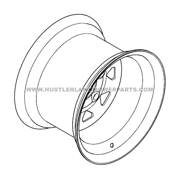HUSTLER 607536 - WHL 12X8.50 5X4.5 BLK - Image 2