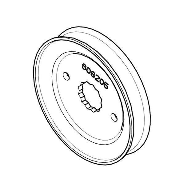 HUSTLER 608205 - PULLEY V DRIVE 4.0"EFF - HUSTLER genuine Part Number 608205 HUSTLER 608205 - PULLEY V DRIVE 4.0"EFF - HUSTLER genuine Part Number 608205
