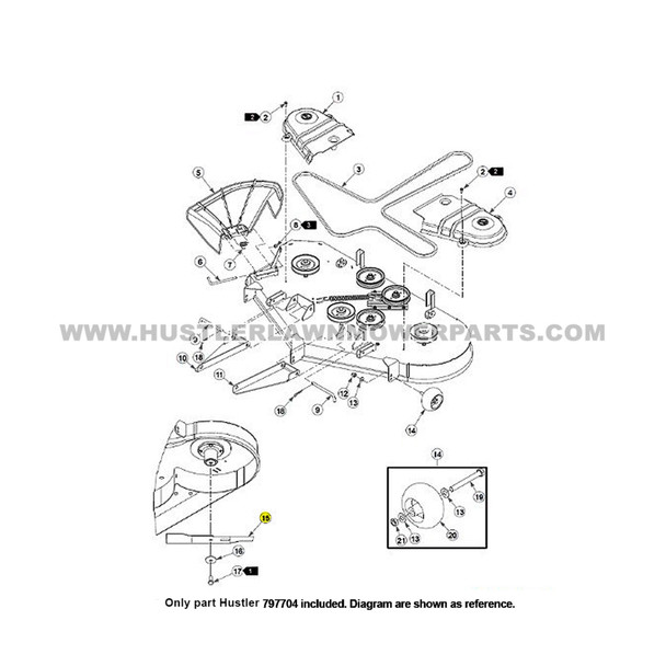 Parts lookup Hustler Raptor SD 54" Blades 797704 OEM diagram Parts lookup Hustler Raptor SD 54" Blades 797704 OEM diagram