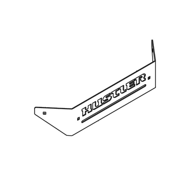 HUSTLER 128417-6 - LOGO PLATE - HUSTLER genuine Part Number 128417-6