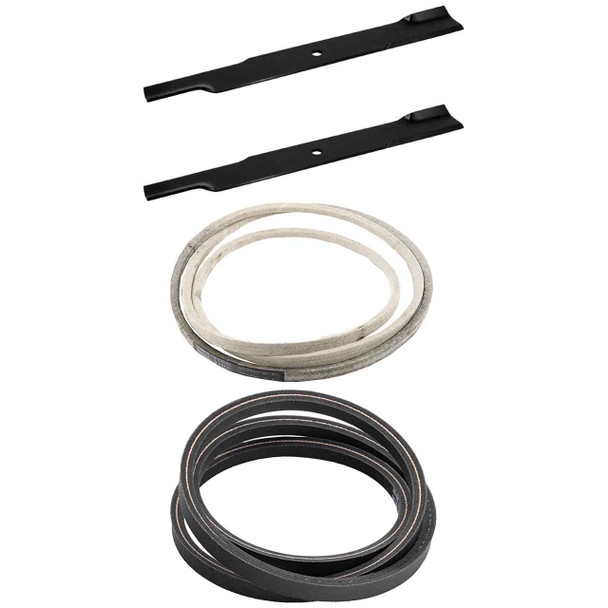 Hustler Raptor SD 42" Blades x2 & Belts Kit OEM (L-F-CW) Hustler Raptor SD 42" Blades x2 & Belts Kit OEM (L-F-CW)