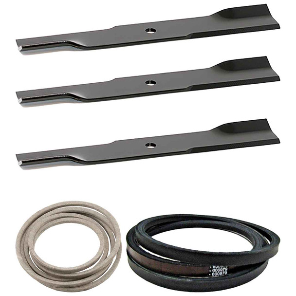 Hustler Fastrak 48" Blades x3 & Belts Kit OEM (L-F-CW)