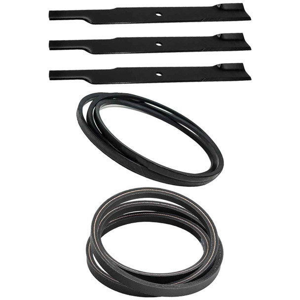 Hustler Raptor SD 60" Blades x3 & Belts Kit OEM (L-F-CW) Hustler Raptor SD 60" Blades x3 & Belts Kit OEM (L-F-CW)