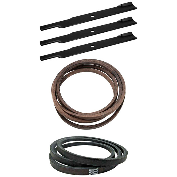 Hustler Fastrak 60" Blades x3 & Belts Kit OEM (L-F-CW)