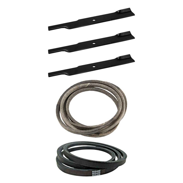 Hustler Fastrak SDX 54" Blades x3 & Belts Kit OEM (L-F-CW)