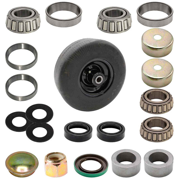 Fork Kit Bearing With Fork - Hardware and Tire Assy For Hustler Super S 36"