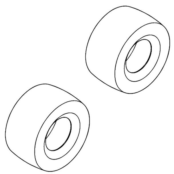 Rear Tire Kit For Raptor X Hustler Mower Model 939702 IMAGEN