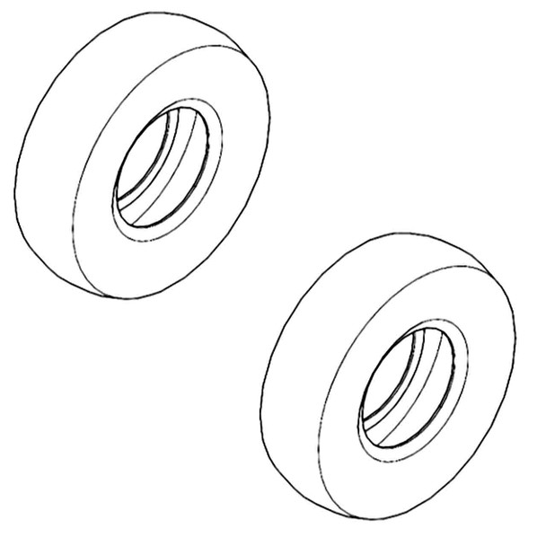 Rear Tire Kit For Dash XD Hustler Mower Model 940742 IMAGEN