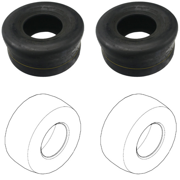 Complete Tire Kit For HyperDrive Hustler Mower Model 944025