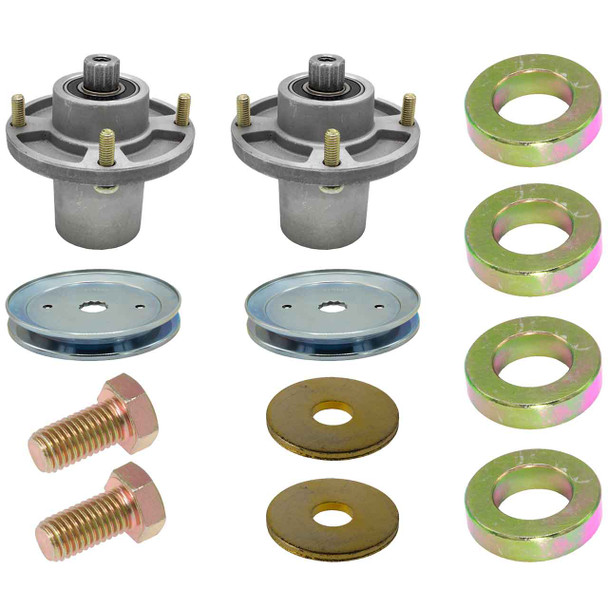 Complete Spindle Kit With Pulleys For Hustler Raptor X 42" Model 939694