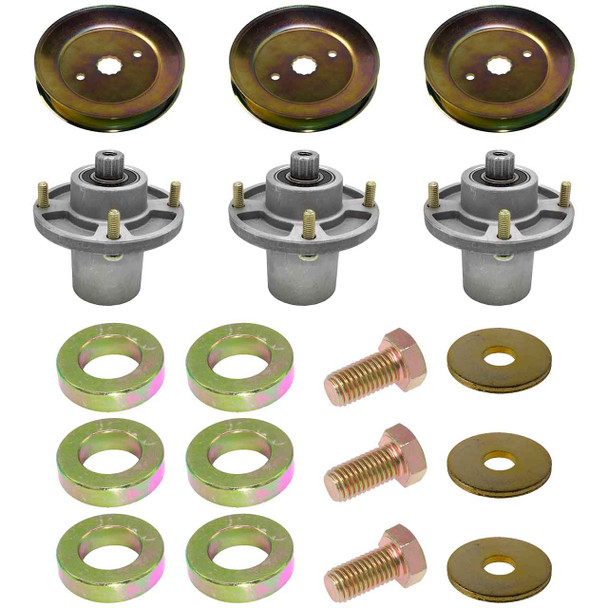 Complete Spindle Kit With Pulleys For Hustler Raptor X 54" Model 939702