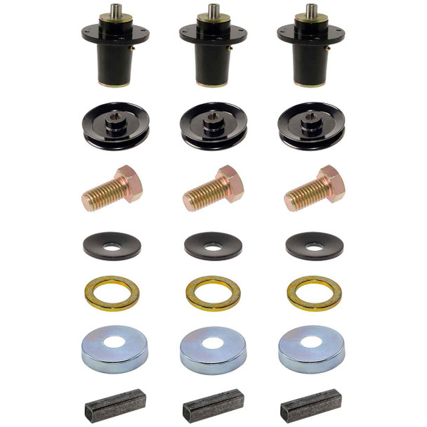 Complete Spindle Kit With Pulleys For Hustler Hustler Z Diesel 60" Model 943233US