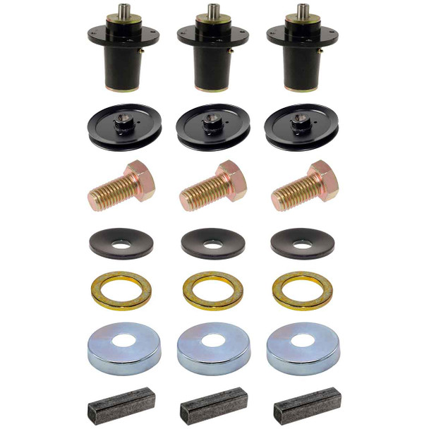 Complete Spindle Kit With Pulleys For Hustler Hustler Z Diesel 72" Model 943249US