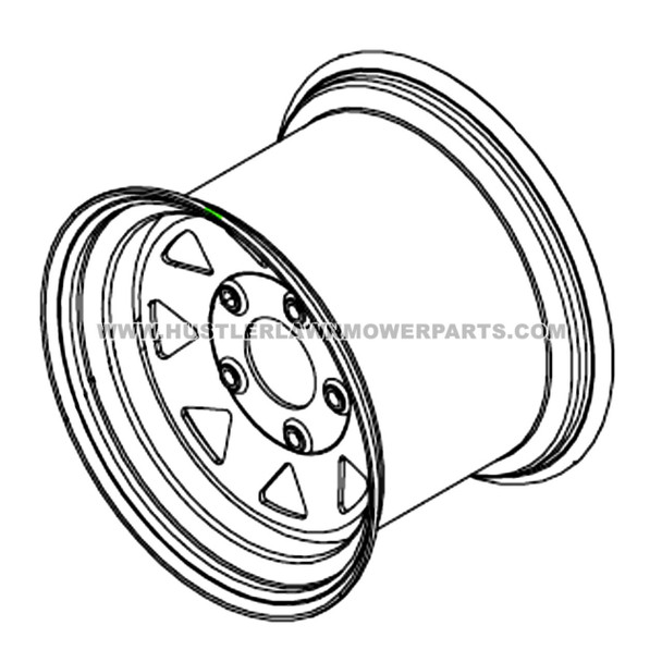 HUSTLER 781252 - WHL 12X8.50 5X4.5 SLV - Image 2