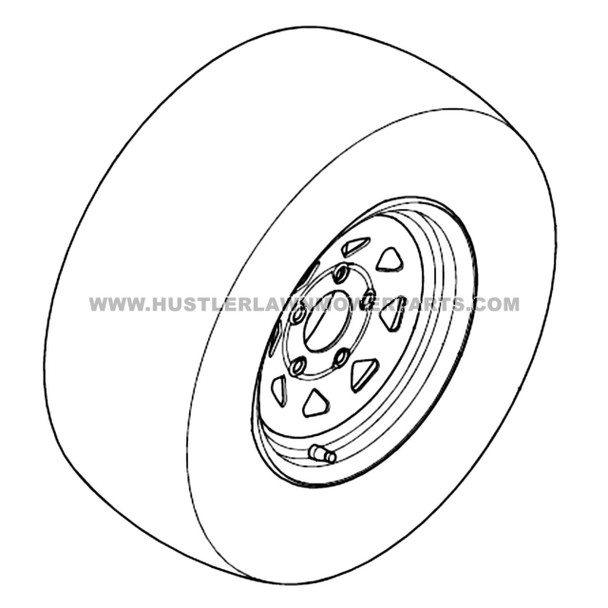 HUSTLER 782078 - TIR/WHL 24X9.50-12 SLV - Image 2