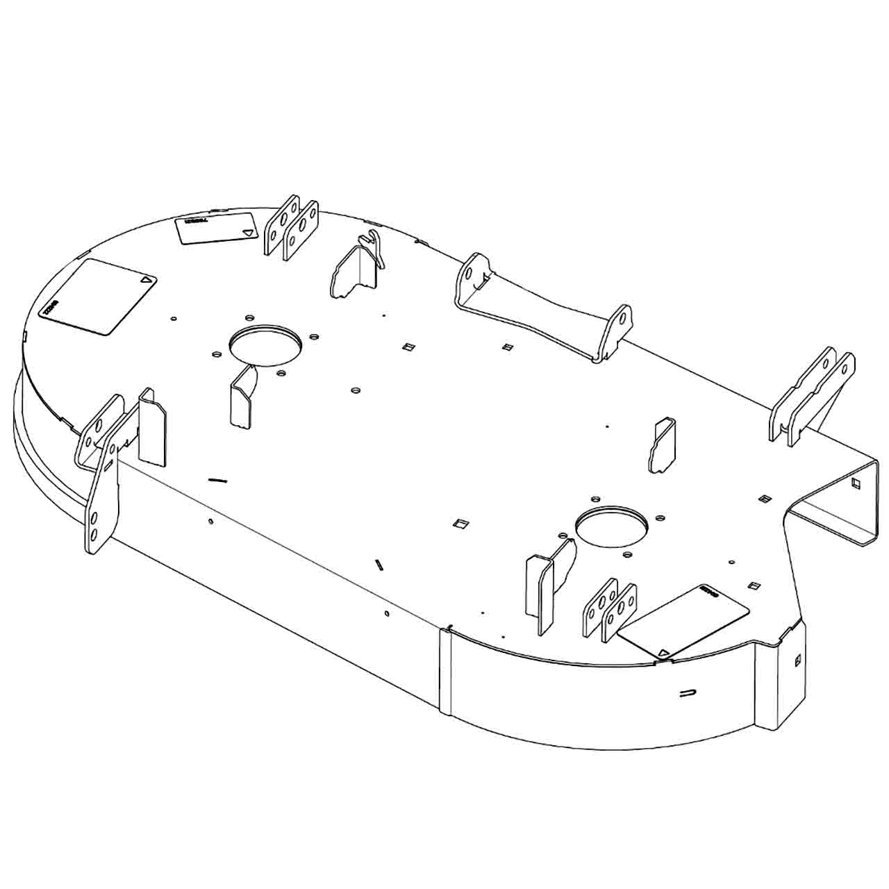 553911 - SERVICE DECK DECAL ASSY - HUSTLER Genuine Part