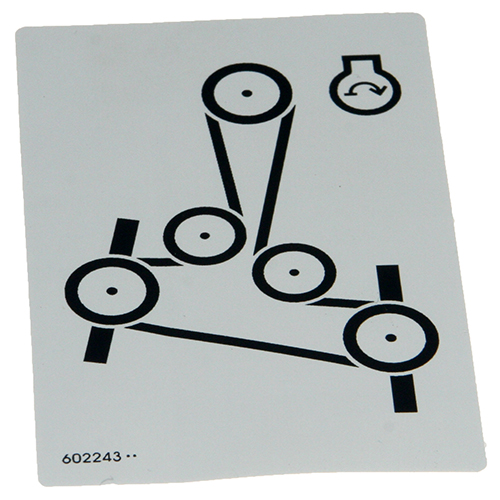 確認用です。 HUSTLER_DECAL_BELT_ROUTING_602
