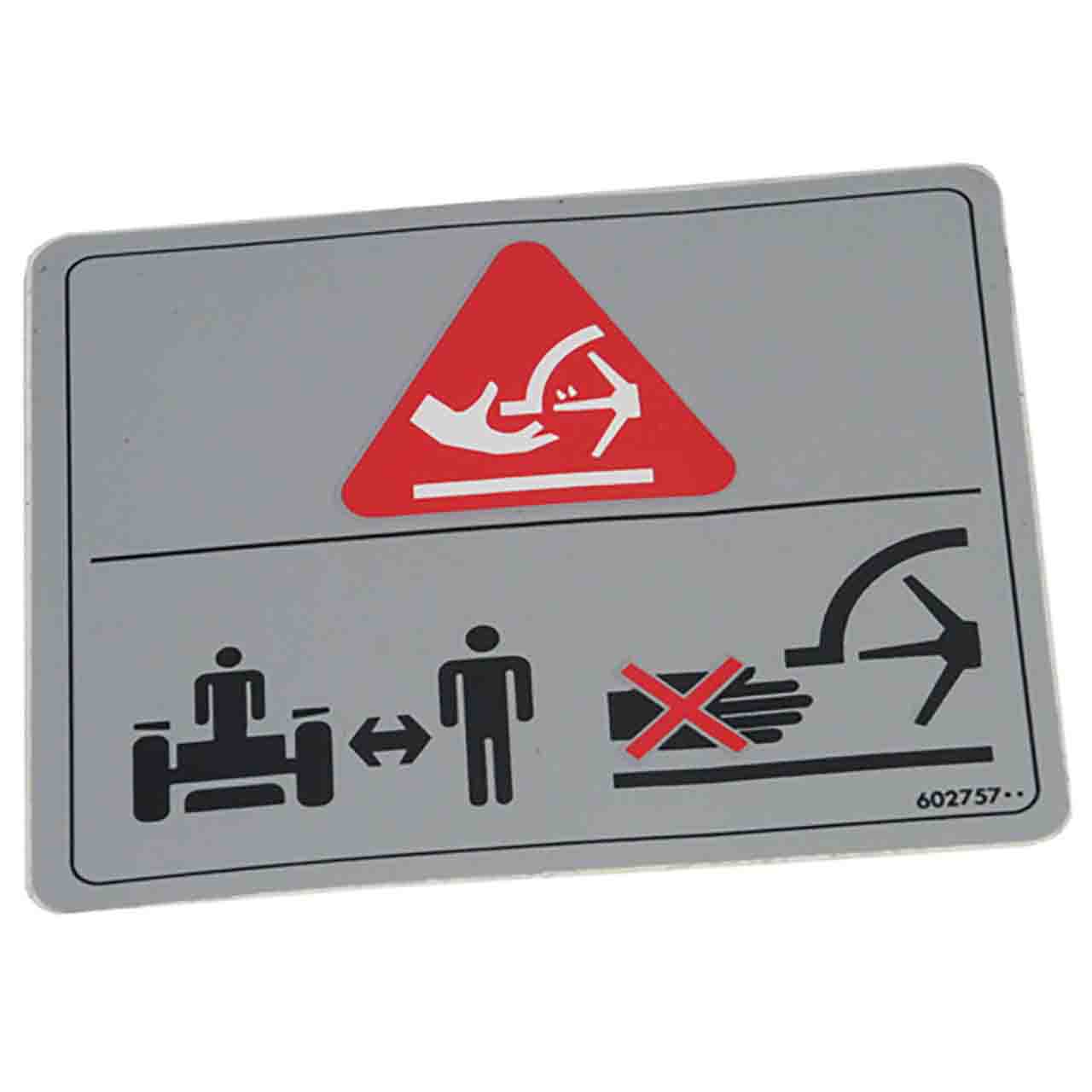 602757 - DECAL BLOWER DANGERS - HUSTLER Genuine Part