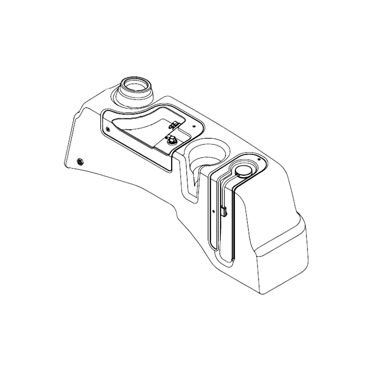 607872 - FUEL TANK ASM LH FENDER - HUSTLER Genuine Part