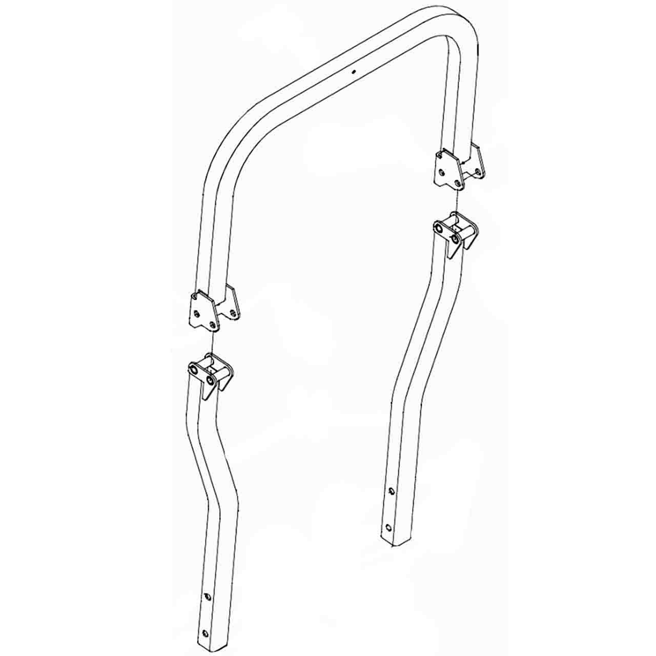 111836 - ROPS KIT Z4 FOLD (SN#) - HUSTLER Genuine Part
