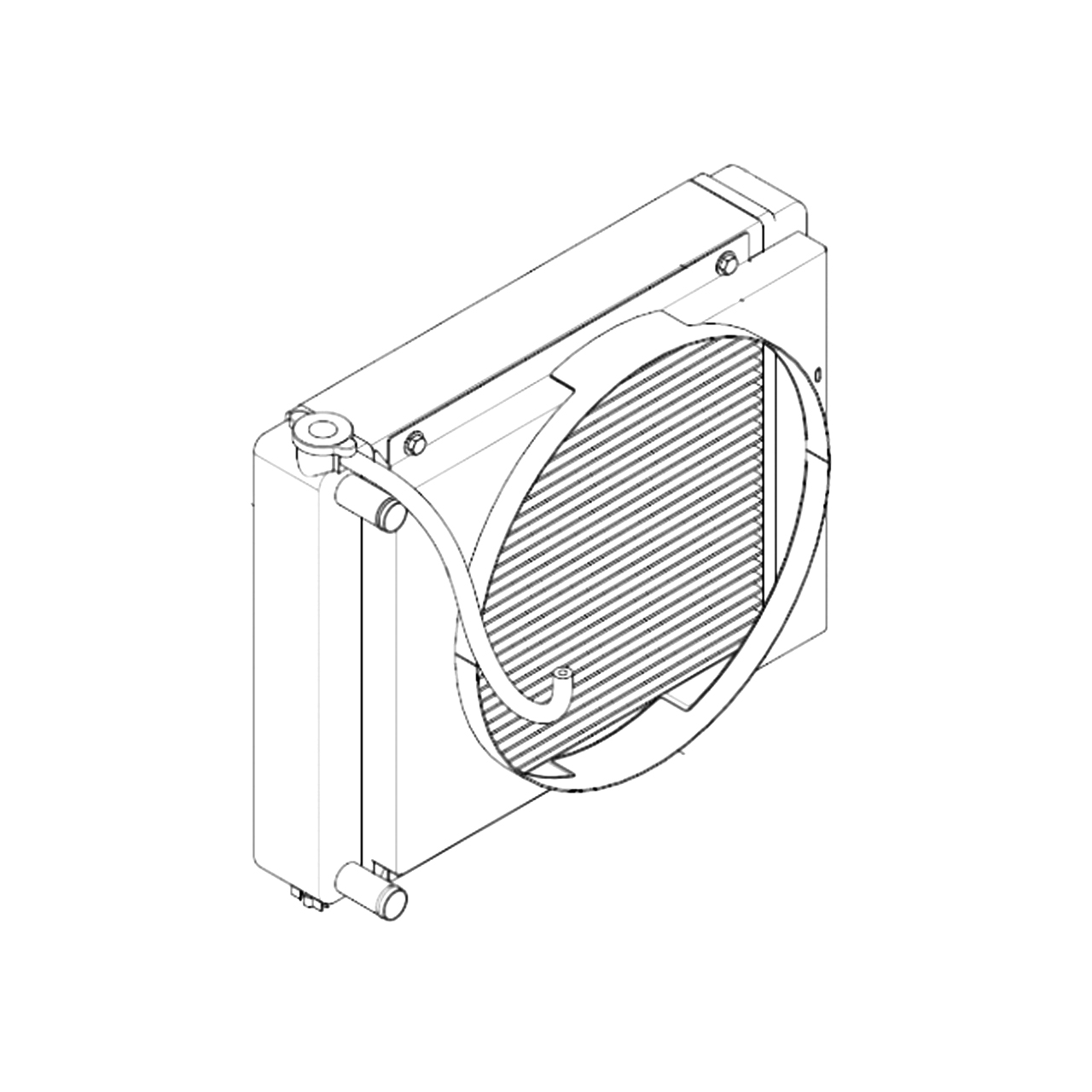 608327 - RADIATOR ASSEMBLY - HUSTLER Genuine Part