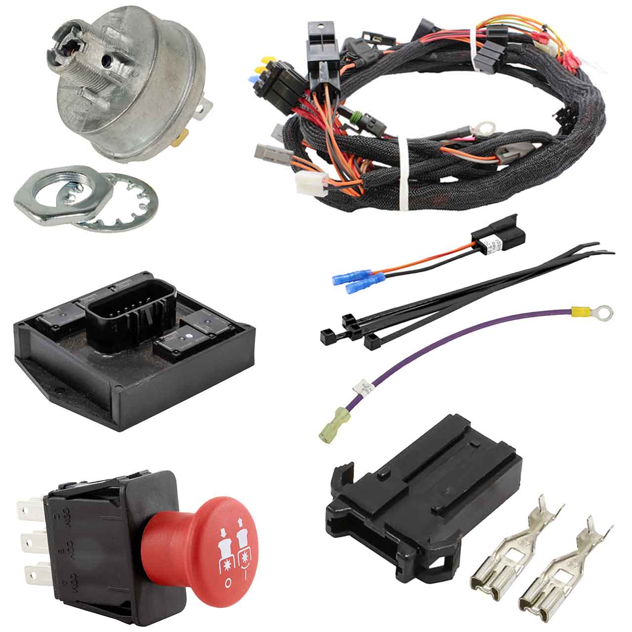 洋楽 con click hustlaz - connection Wire Harness Kit For Hustler Super SF Kawasaki FX1000 EFI (38.5hp