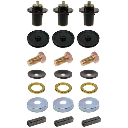Complete Spindle Kit With Pulleys For Hustler Super Z 66