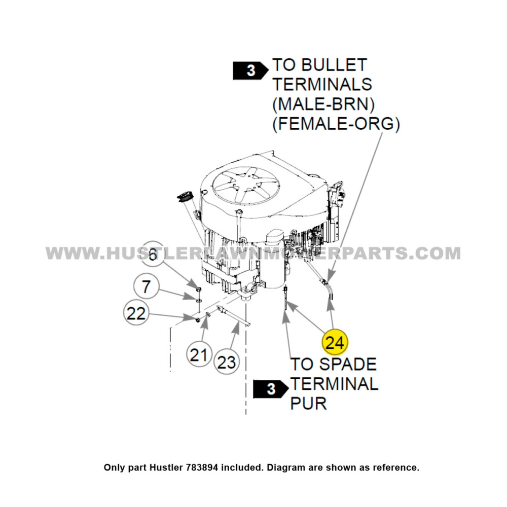 783894 - WIRE HARNESS (SUPER Z) - HUSTLER Genuine Part