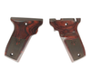 Altamont S&W 22 Victory Super Rosewood Fleur-de-Lis Checkered Thumbrest Grips